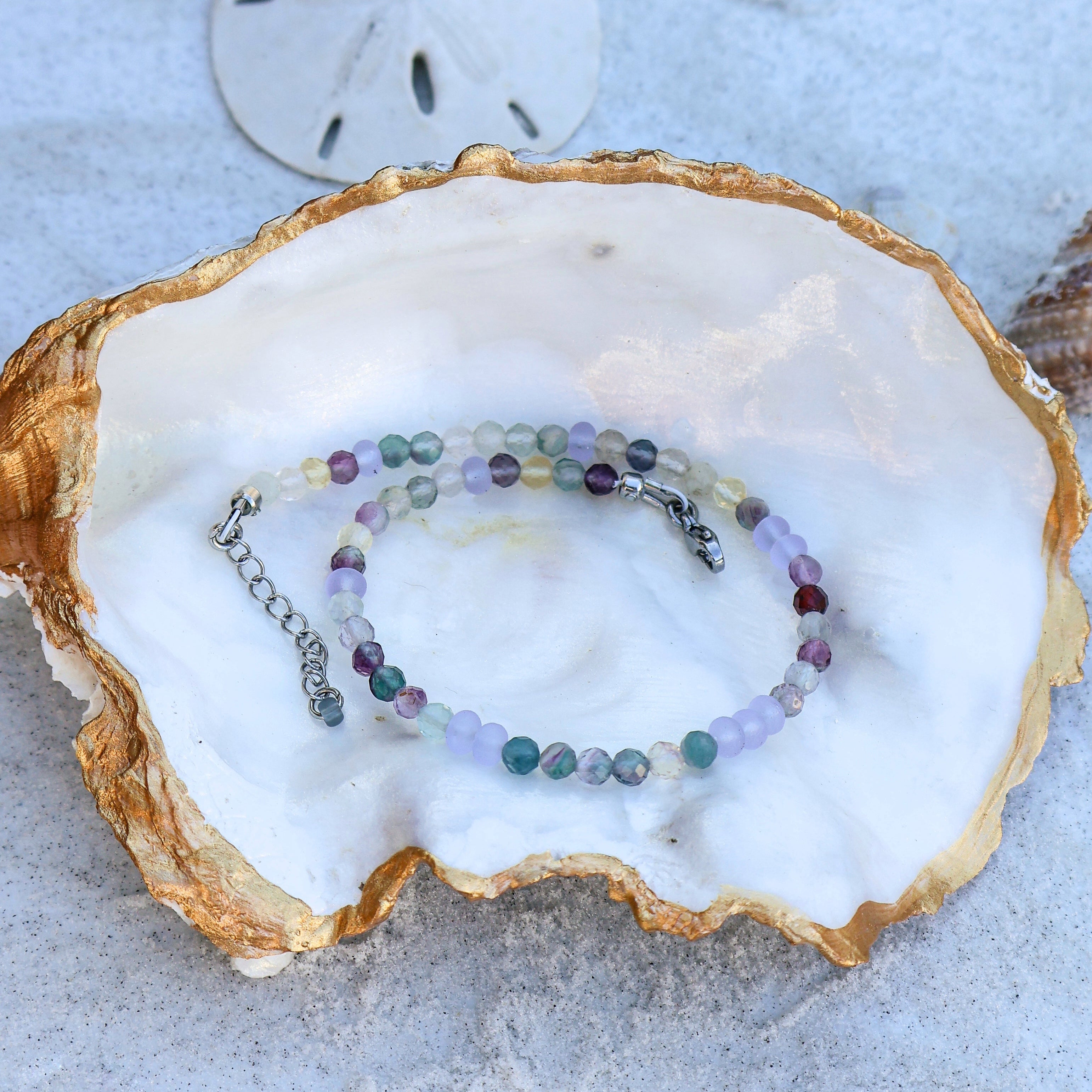 Lavender Glow Anklet