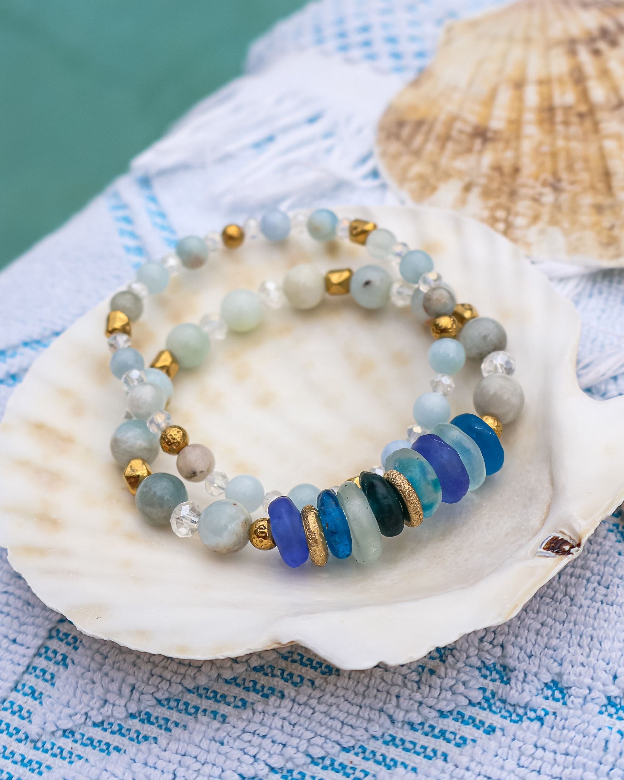 Sea Whisper Bracelet Stack