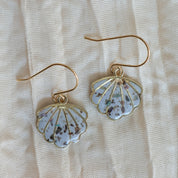 Light Blue Shell Earrings