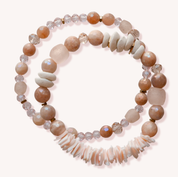 Rosy Tides Bracelet Stack