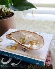 Iridescent Oyster Shell Jewelry Dish