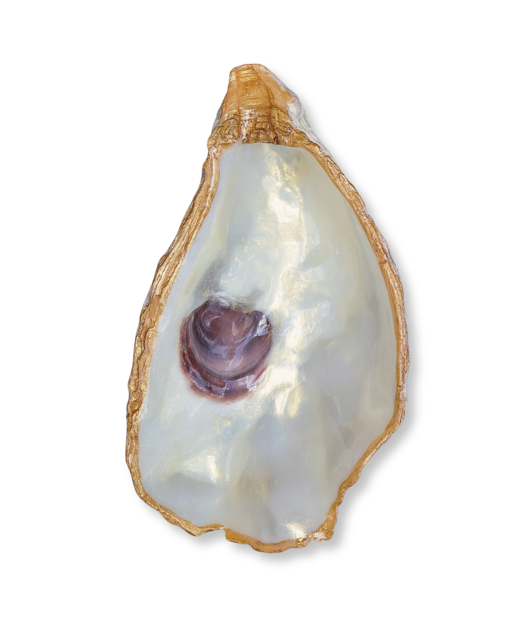 Iridescent Oyster Shell Jewelry Dish